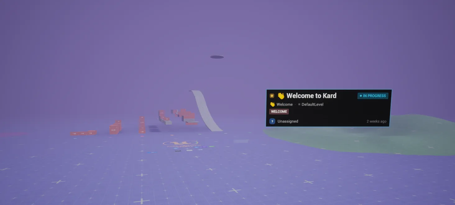 Kard badge in Unreal Engine viewport